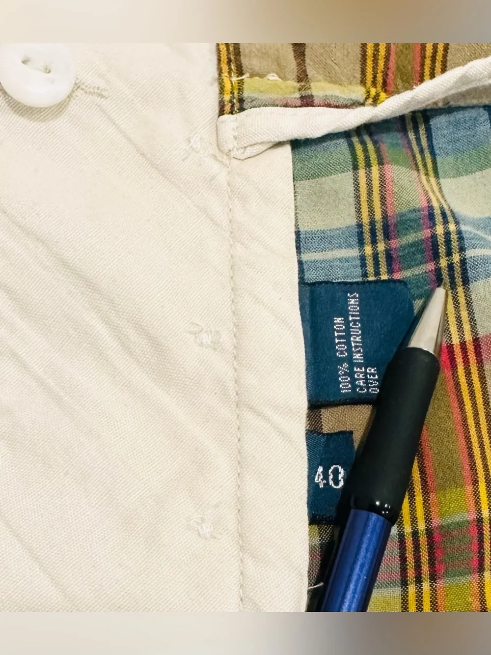 Polo Ralph Lauren Authentic India Madras Plaid Chino Shorts Men's Sz 40